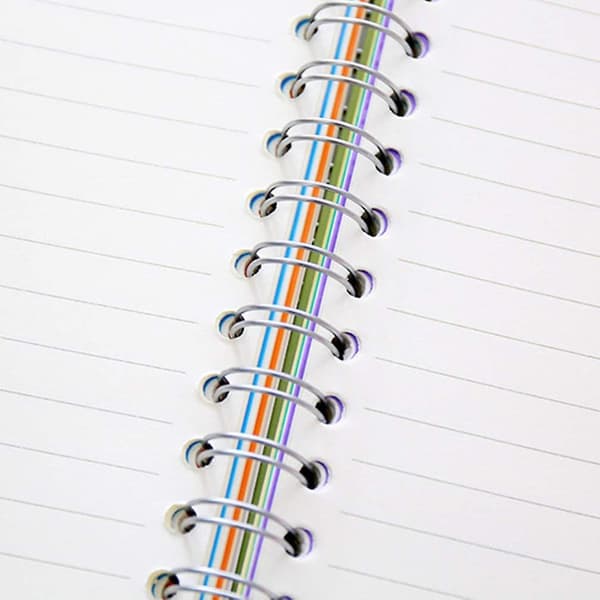 A5 Spiral Notesbog 2 Tommer Dagbog Notesblok Separator Linjeret Spiral Notesbog Til Kontor Skole (a5 Pink)