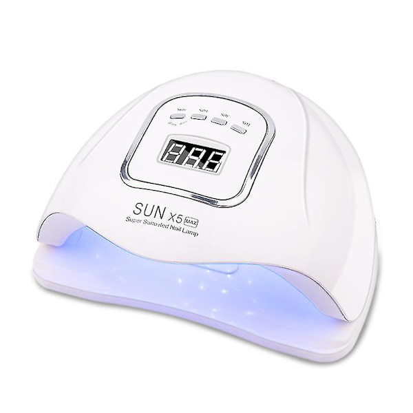 LED Neglelampe til Manicure 120w Negletørrer Maskine UV Lampe til Hærdning af UV Gel Neglelak med Bevægelsessensor LCD Display White AU Plug