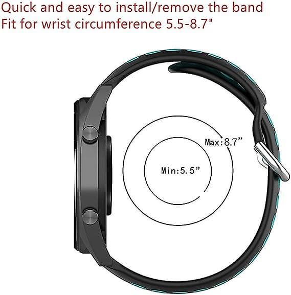20mm og 22mm Silikone Urrem, Quick Release til Mænd og Kvinder, Udskiftningsrem til Smart Watchpink
