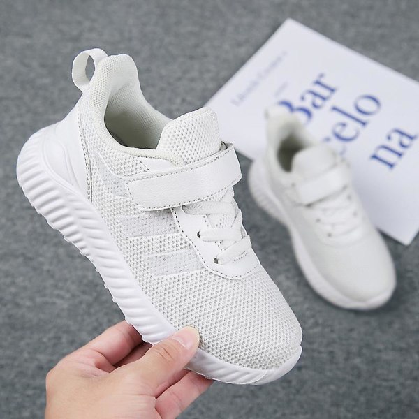 Børnesneakers Skridsikre Åndbare Sportsløbesko H623 White EU 33