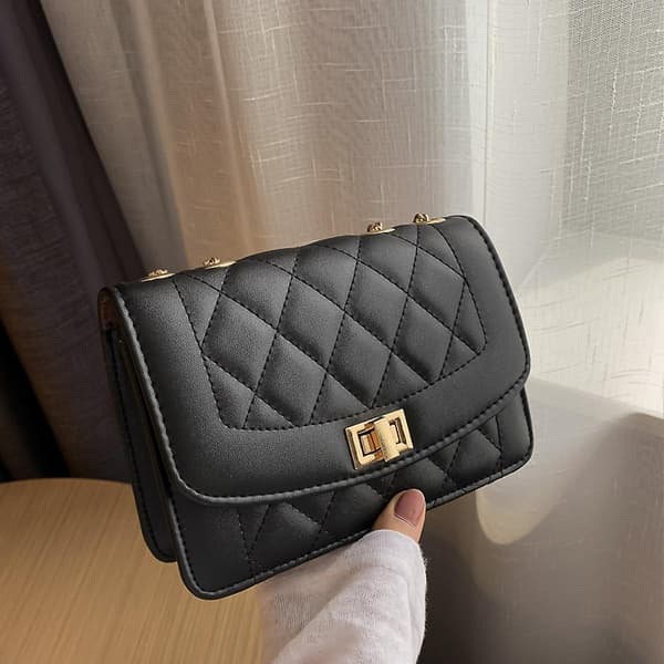 Retro Klassisk Handväska Koppling Modeväska Axelväska black