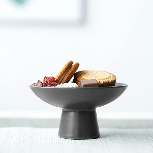 Keramisk snacks skål japansk stil upphöjd frukt tallrik mat aptitretare serveringsbricka godis dessert tårta display skål för sojasås krydda doppning