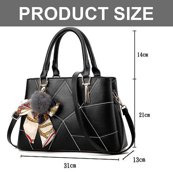 Höst och vinter nya dammode handväska trend axel crossbody väska black
