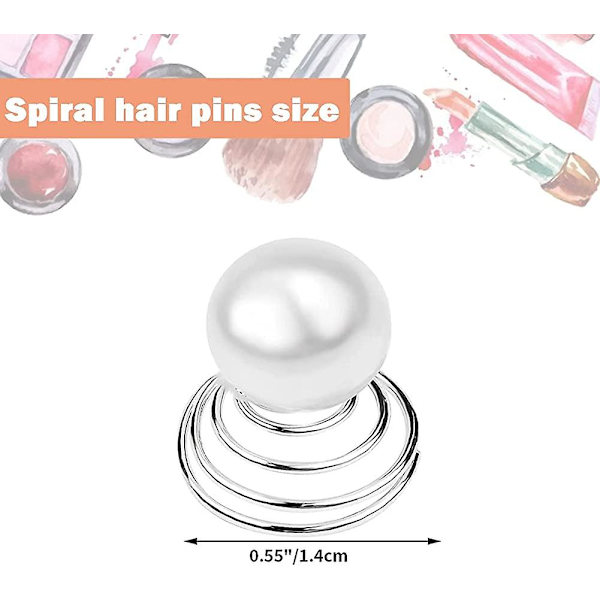 Bröllops Hårtillbehör,acsergery Pärla Brud Hårnålar,acsergery Silver Swirl