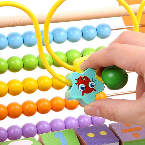 Treperle-regne-stativ for babyer, kognitiv dyre-digital, gutter og jenter 1-3 år, tidlig utdanning for barn, pedagogiske leker yellow
