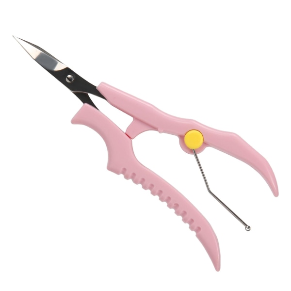 Sax för klippning av ögonbryn Professionell klippning av ögonbrynsverktyg i rostfritt stål Ögonbrynstrimmer Pink