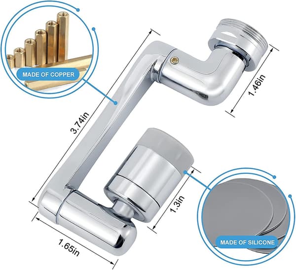 Kranforlenger, 1440 Universal Mekanisk Arm Svingbar Kranlufter