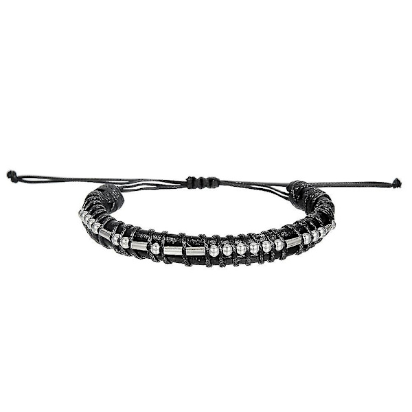 Morse Code Alfanumerisk Par Armband Justerbara Armband Morse Code String ZJ8399-Never Give Up