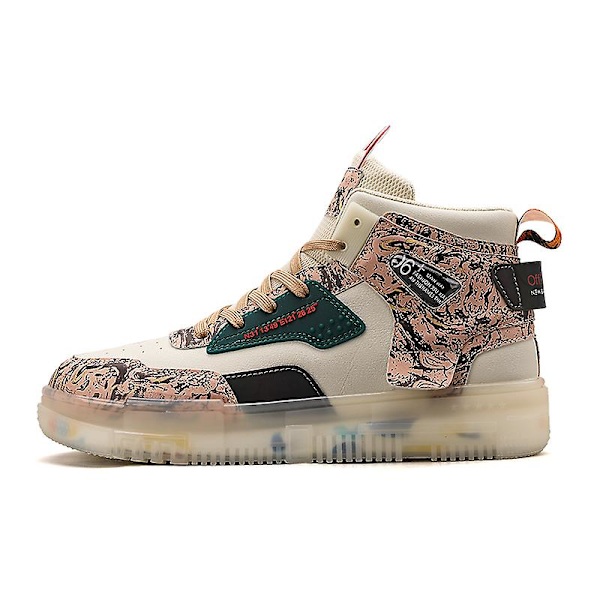 Herre Sports Løbesko Basketballsko Åndbare Sneakers Fr9966 Khaki EU 40