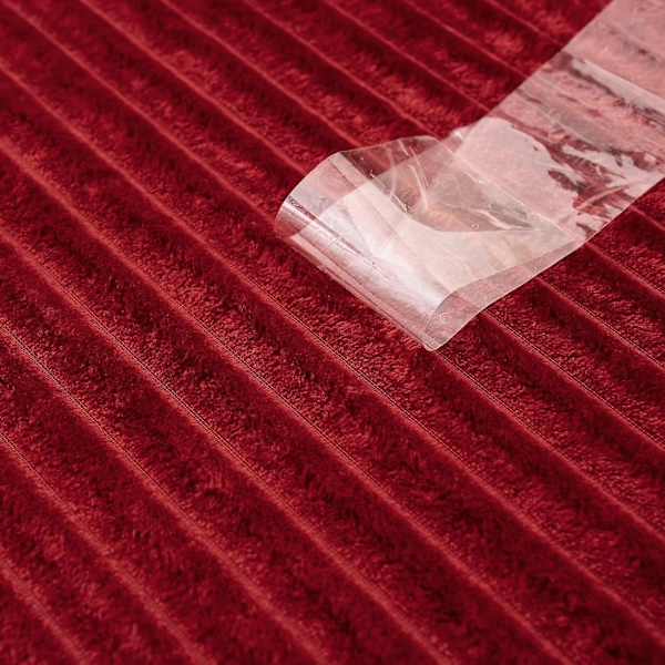 150x200cm Bourgogne Plaid Tæppe Flanel Velvet Sofa Soveværelse Sofa Kan Bruges I 4 Sæsoner 1 Stykke Blød Fleece Pels Blød Og Varm Baby Tynd Gardin