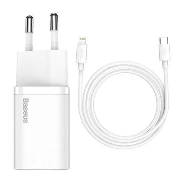 USB-C 20W Sector -laturi USB-C/Lightning-kaapelilla White