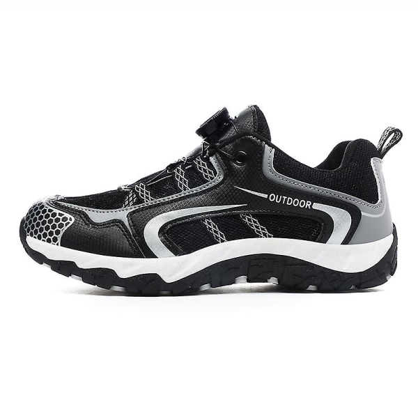 Dam Vandringsskor Låg-Top Sneakers För Utomhus Trailing Trekking Walking 3D232 Black EU 39