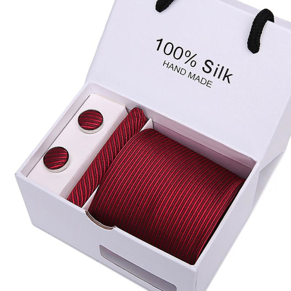 Herr slips slips presentförpackning 5 delar kostym grupp slips affärs formell bröllop slips B51