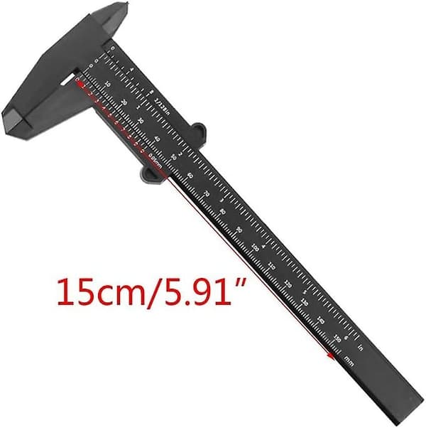 Sæt med 2 elevredskaber, Vernier Caliper, Plastik 150mm
