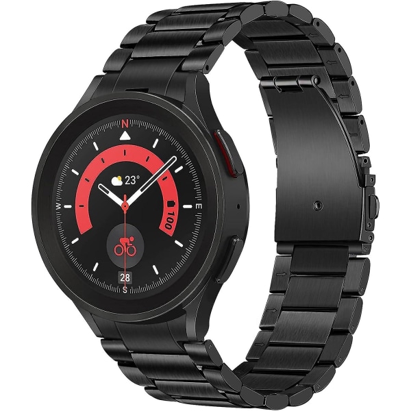 No Gap Nior-rem för Galaxy Watch 4 Klassiskt 46 mm watch , band i rostfritt stål med stark metallklämma ersättningsband för Samsung Galaxy Watch4