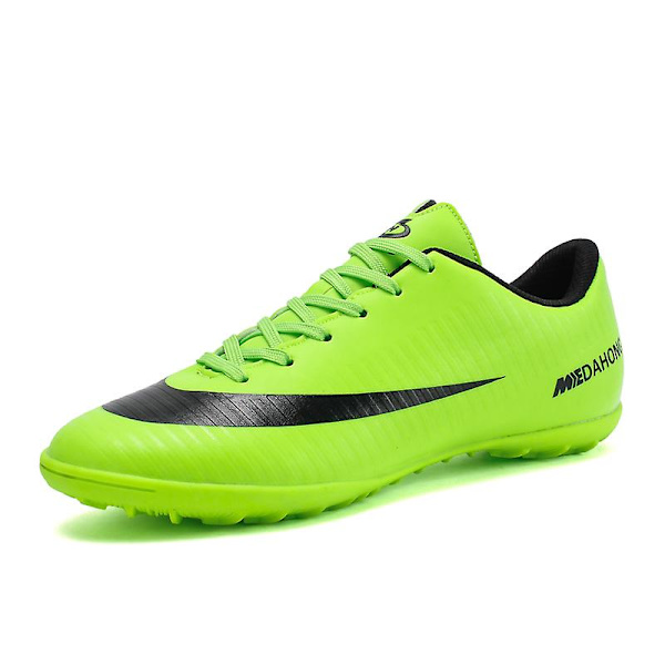 Fotballsko for menn, høye ankler, fotballsko for voksne, gress trening sportssko sneakers 3Ba888 Green 41