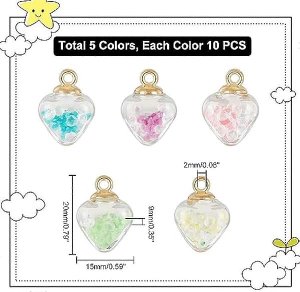 Selvlysende Perler Charms