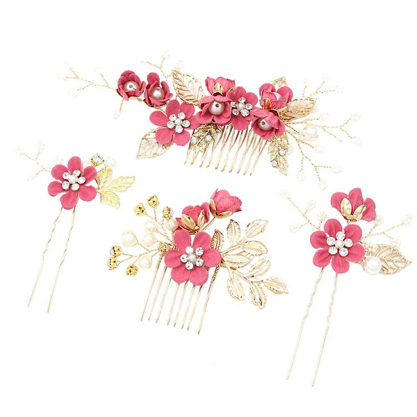 Perler Blomst Hårnål Hodeplagg Rosy
