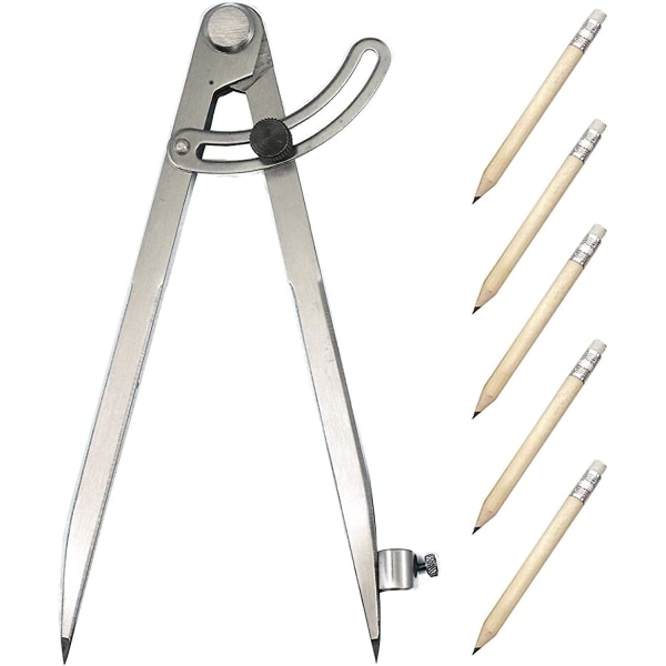 Kolstålsmätpassare med 5 st pennor Precision Caliper Justering