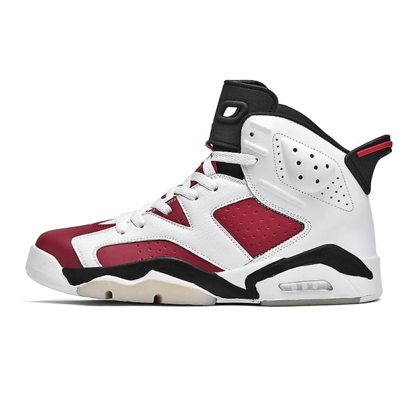 Herr Basketbollskor Lätta Andningsbara Promenadskor Athletic Fashion Sneakers 3Daj6 WhiteRed EU 47