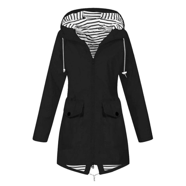 Dame Utendørsjakke 6 Størrelser Velg S/m/l/xl/2xl/3xl Passer For Jente Dame Kjæreste Mor M Black