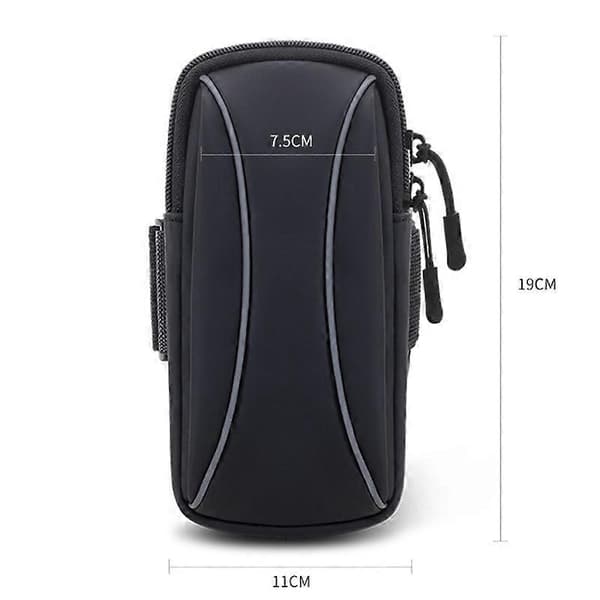 Vanntett mobiltelefonpose for utendørs løping, unisex Gray