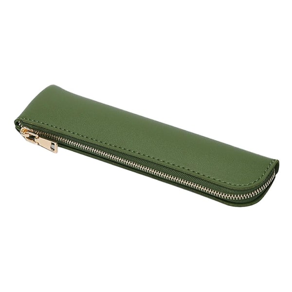Pen Pocket Protector, Pu Leather Pocket Pen Holder Organizer Pouch, Multi-purpose Pen Pocket Håller pennor, 20*4,5 cm green