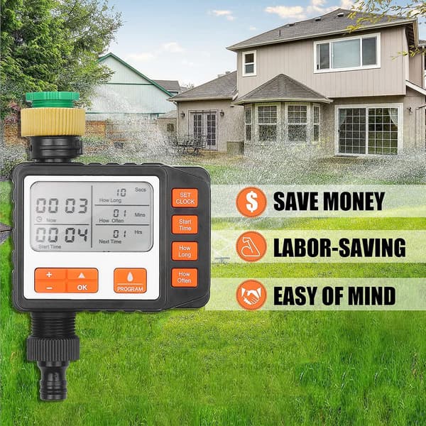 Automatisk Vanningsur, programmerbar Digital Slangekran Smart Sprinkler Vanningskontroller