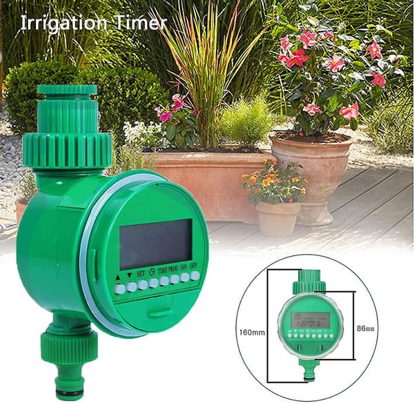 Vann Timer, Utendørs Vanningskontroller Automatisk Sprinkler Elektronisk Slange Timer, Flere Programmer