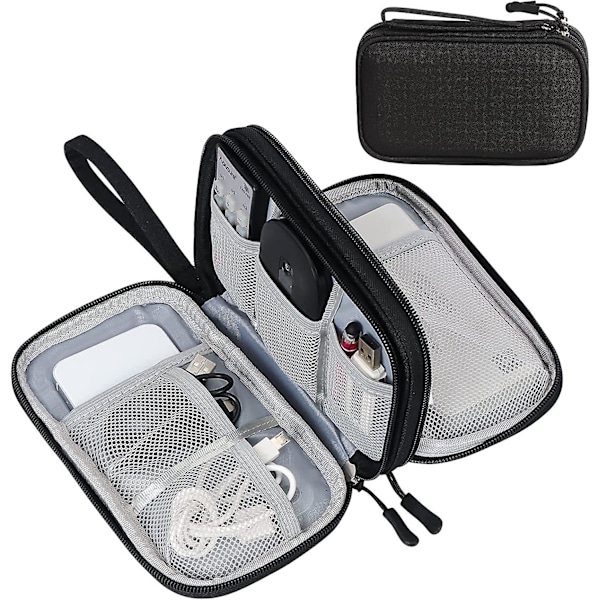 Elektronisk Organizer, Reisekabel Organizer Veske Pose Elektronisk Tilbehør Bæreveske Bærbar Vanntett Doble Lag Oppbevaringsveske For Kabel, Ledning