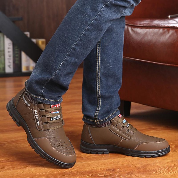 Herr Business Casual Bergsklättring Bomullsskor Fr9701 Brown EU 40