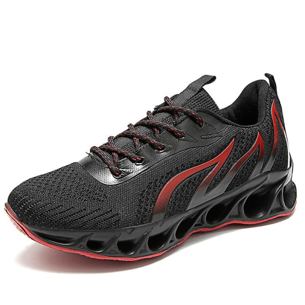 Herresko Flyvende Vævet Fritidssko Åndbare Sneakers Sportssko 8818 Black EU 42