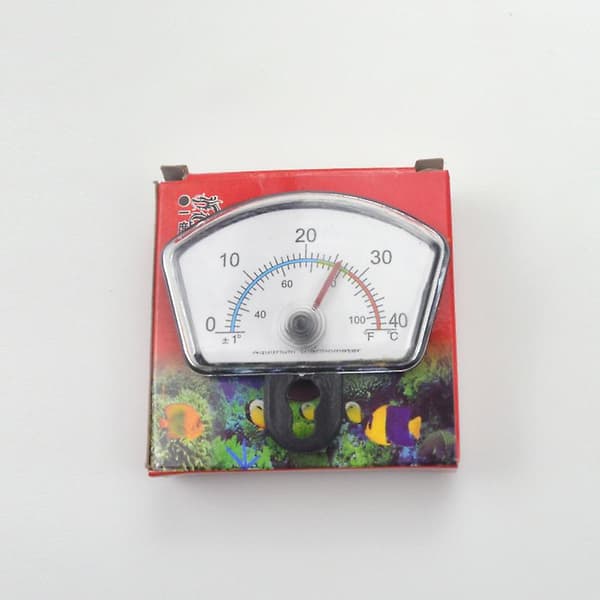 Akvarie Termometer Pointer Fisk Tank Temperatur Vred Sugkopp Nedsänkbar