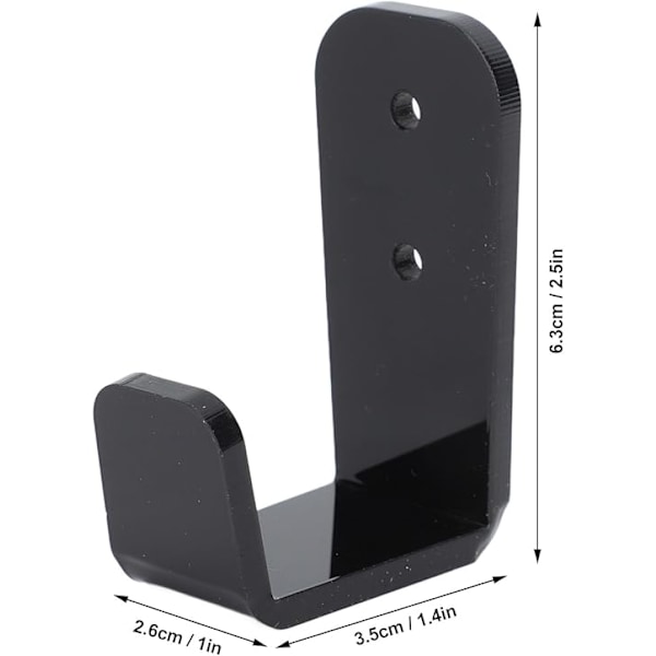 4 st hockeyklubb-rack 1,4 x 1 x 6,3 cm svart akryl ishockeyklubba display