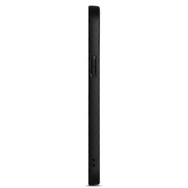 För Iphone 12 / 12 Pro Kortplatser Full täckning Pu+tpu Telefonfodral (grå) Black