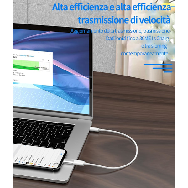 USB C till  Adapter (3-pack) Typ-C Honkabel för Apple Plug Converter Typ C Kabel Hona Tillbehör för iPhone 14 13 12 11 Pro Max 7 8 Plus