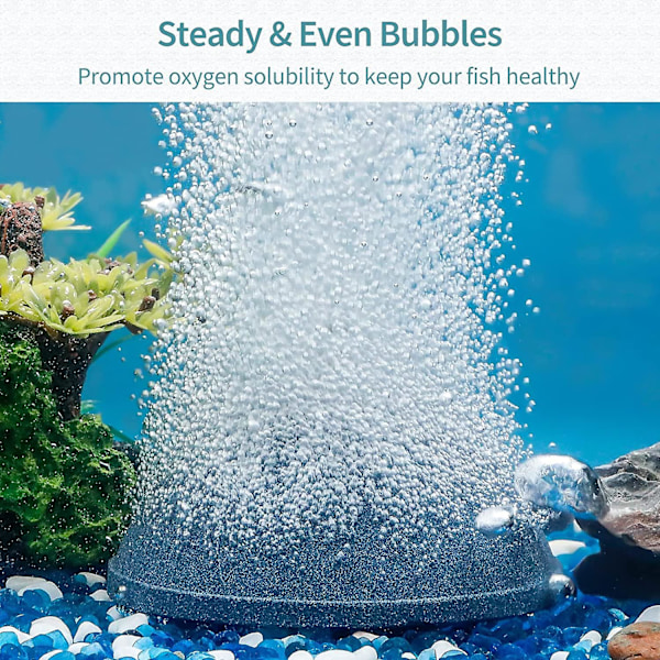 Akvarium 10cm Smärta Luftsten Bubbelspridare Släppverktyg För Luftpumpar Fisk Tankar Hinkar Dammar Och Tankar Dwc-2 Pack