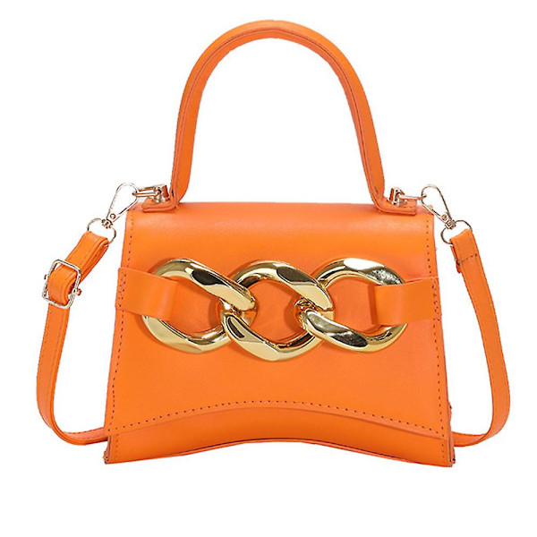 En-skulder Taske Klassisk Håndtaske Kunstlæder Clutch Taske Egnet Til Damer Dating Daglig Pendling orangered