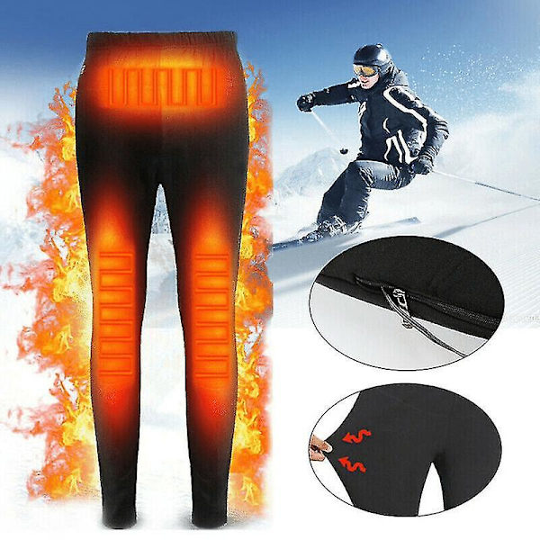Itselämmittävät lämpöhousut USB sähkölämmitteiset lämpimät housut talven lämmittimet 4XL Female