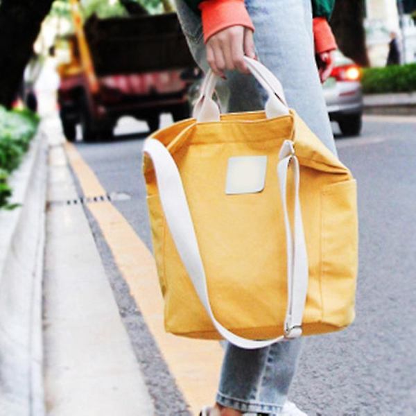 Dame Lærreds Tote Håndtasker Casual Skuldertaske Crossbody Daglig Arbejde Skoletaske yellow