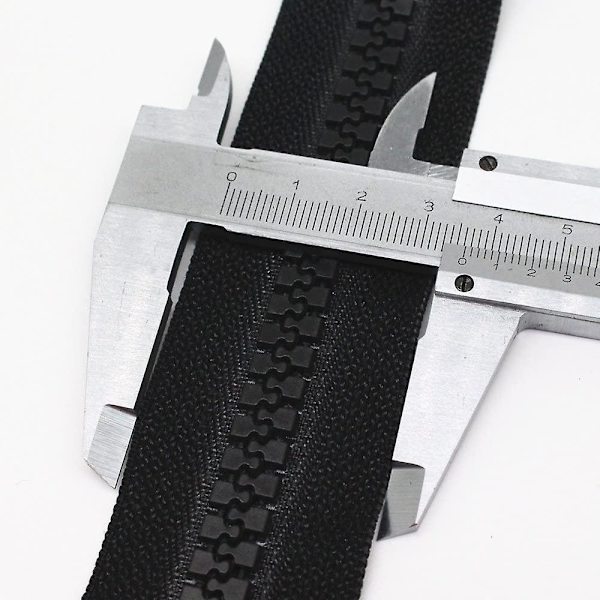 #10 72 tum Separerande Stora Plastblixtlås Svart Tejp Med Dubbel Dragflik Slider Heavy Duty Blixtlås För Sömnad, Sovsäck, Båt, Canvas, Överdrag,
