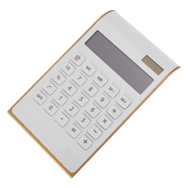 Ultratunn miniräknare med guldkant - Miniräknare för kontor - Kontorsmaterial Assorted Color 19.3X11.7cm