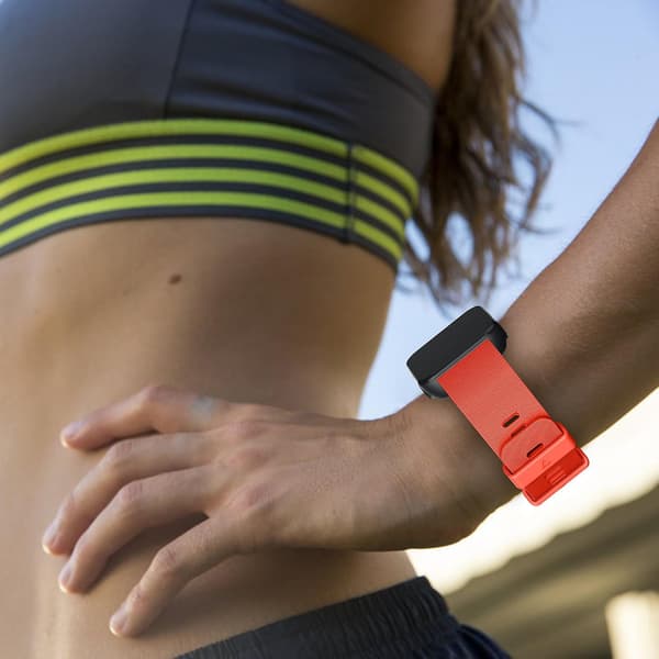 Blød silikone urrem til Garmin Forerunner 35 Orange Style A Garmin Forerunner 35