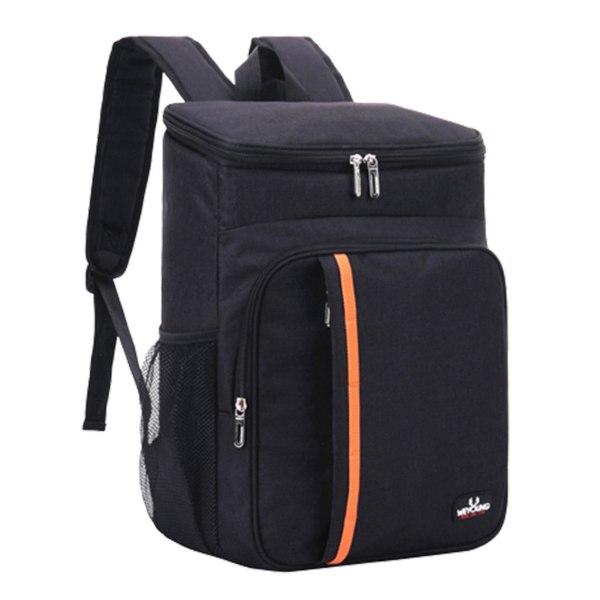 Extra stor isolerad ryggsäck med hög kapacitet Vattentät för män Liten svalare ryggsäck Black