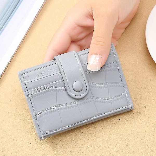 Ultra Slim Plånbok för Kvinnor Fällbar Kortfodral med Multi Card Biofold Short A