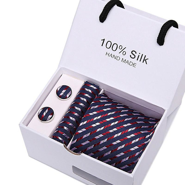 Herr slips slips presentförpackning 5 delar kostym grupp slips affärs formell bröllop slips B37