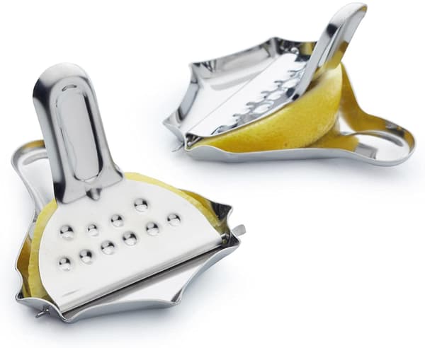 Kitchen Craft Citronpresser i rustfrit stål, sæt med 2