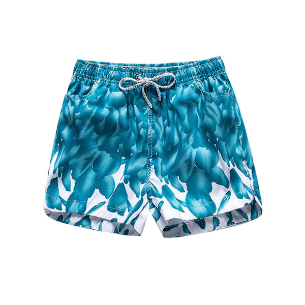 Sommar utomhus strandshorts andningsbara snabbtorkande badbyxor för kvinnor män L Green Female