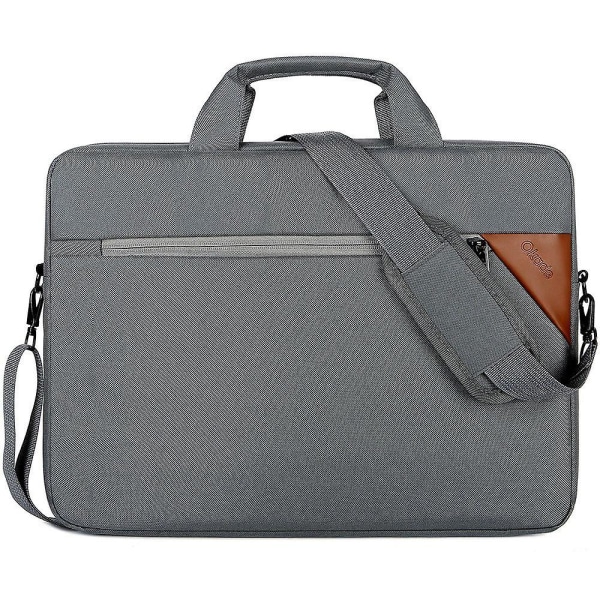 15,6" bärbar datorväska, bärväska för företagsnotebook med axelrem Dark Grey