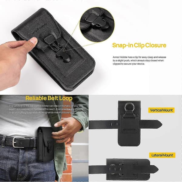 Ulefone Armor Hölster Multifunktionell Telefonväska Midjeväska för Utomhusbruk & Arbete For Ulefone Armor 24